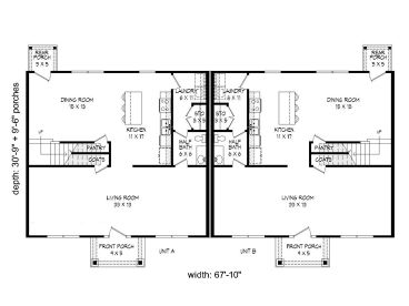 1st Floor Plan, 062M-0002