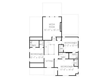 2nd Floor Plan, 084H-0013