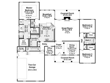 1st Floor Plan, 001H-0188