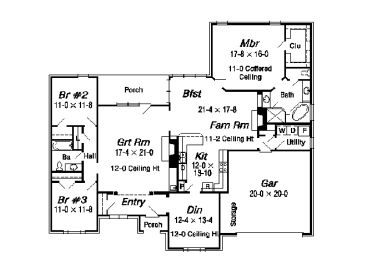 Floor Plan, 061H-0070