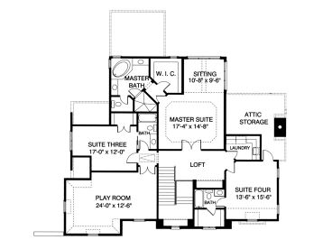 2nd Floor Plan, 029H-0032