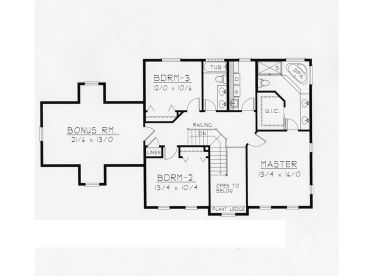 2nd Floor Plan, 018H-0013