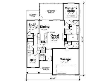 1st Floor Plan, 031H-0537