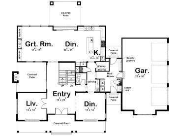 1st Floor Plan, 050H-0467
