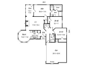 Floor Plan, 061H-0030