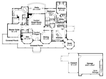 1st Floor Plan, 051H-0032
