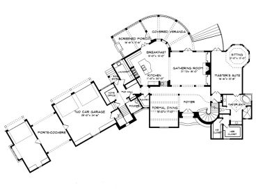1st Floor Plan, 029H-0073