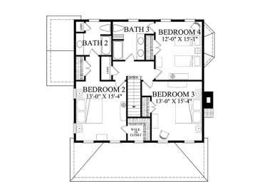 2nd Floor Plan, 063H-0236