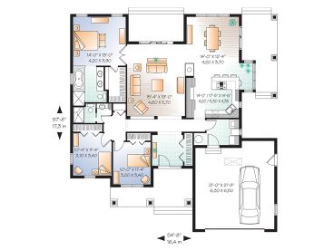 1st Floor Plan, 027H-0244