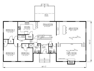 1st Floor Plan, 068H-0033