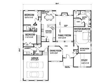 1st Floor Plan, 058H-0078