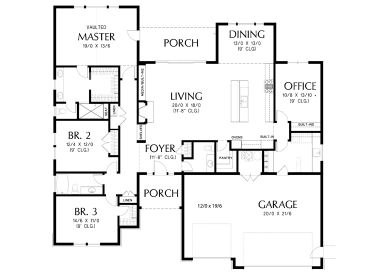 Floor Plan, 034H-0289