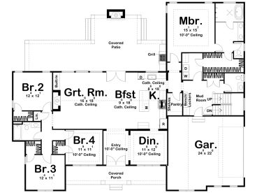1st Floor Plan, 050H-0440