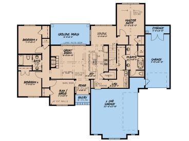 1st Floor Plan, 074H-0116
