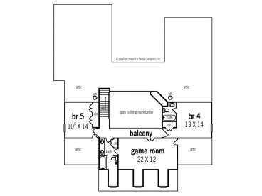 2nd Floor Plan, 021H-0180