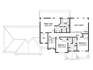2nd Floor Plan, 023H-0135
