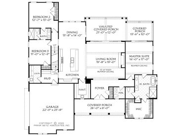1st Floor Plan, 086H-0118