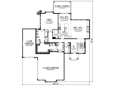 1st Floor Plan, 020H-0510