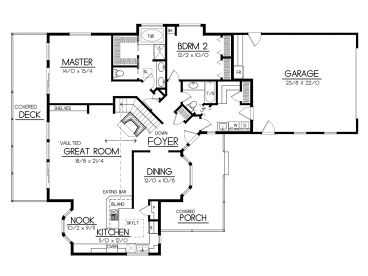 Floor Plan, 026H-0044