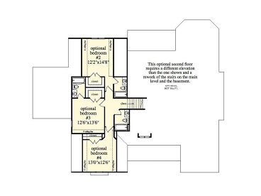 Opt. 2nd Floor Plan, 053H-0039