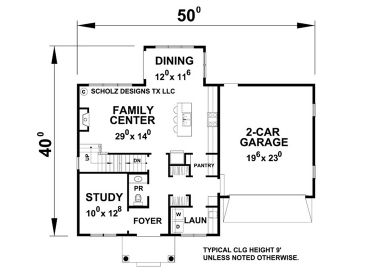 1st Floor Plan, 031H-0274