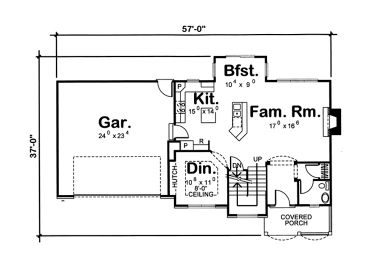 1st Floor Plan, 050H-0033