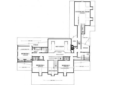 2nd Floor Plan, 063H-0010