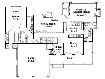 1st Floor Plan, 030H-0071