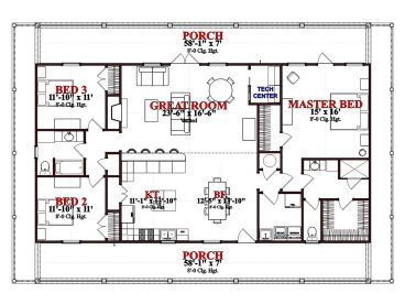 Floor Plan, 076H-0076