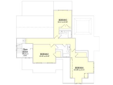 2nd Floor Plan, 080H-0011