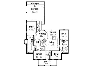 1st Floor Plan, 021H-0123
