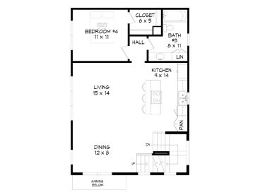 2nd Floor Plan, 062H-0400