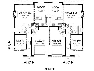 1st Floor Plan, 034M-0013