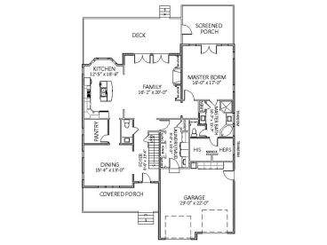 1st Floor Plan, 067H-0022