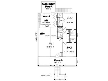 Floor Plan, 062H-0122