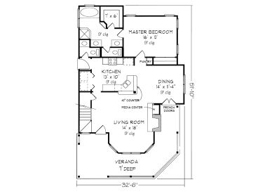 1st Floor Plan, 054H-0078