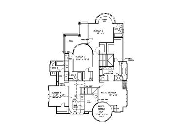 2nd Floor Plan, 054H-0076