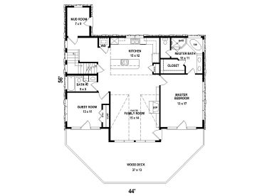 1st Floor Plan, 006H-0165