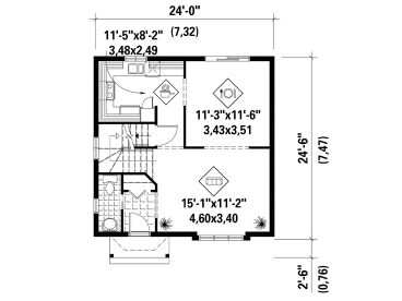 1st Floor Plan, 072H-0167