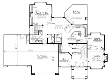 1st Floor Plan, 026H-0028