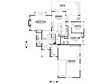 1st Floor Plan, 034H-0042