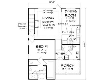 1st Floor Plan, 059H-0236