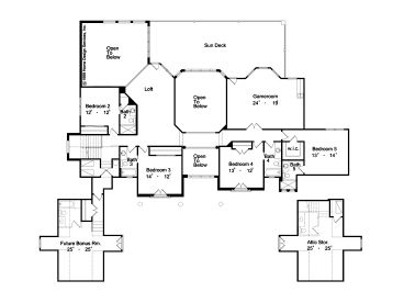 2nd Floor Plan, 043H-0229