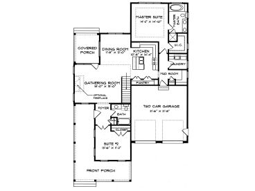 1st Floor Plan, 029H-0007