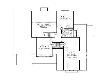 2nd Floor Plan, 086H-0058
