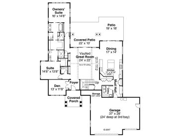 1st Floor Plan, 051H-0257