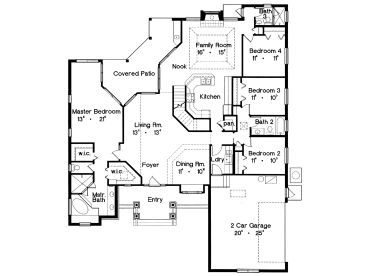 1st Floor Plan, 043H-0113
