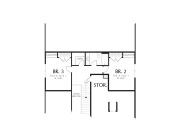 2nd Floor Plan, 034H-0410