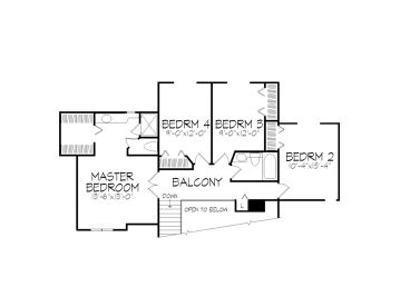 2nd Floor Plan, 022H-0035