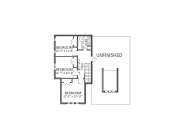2nd Floor Plan, 067H-0034